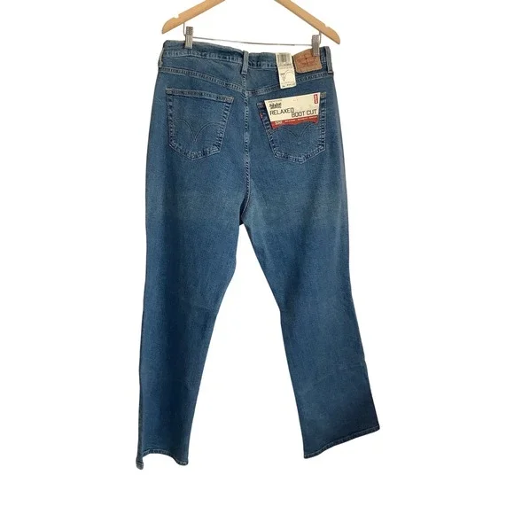 Levis 550 Relaxed Boot Cut Jeans Womens 18W Medium Wash Stretch Denim 291018-334 - Picture 12 of 14